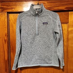 Patagonia Atoll Blue Better Sweater Quarter-Zip Fleece Small